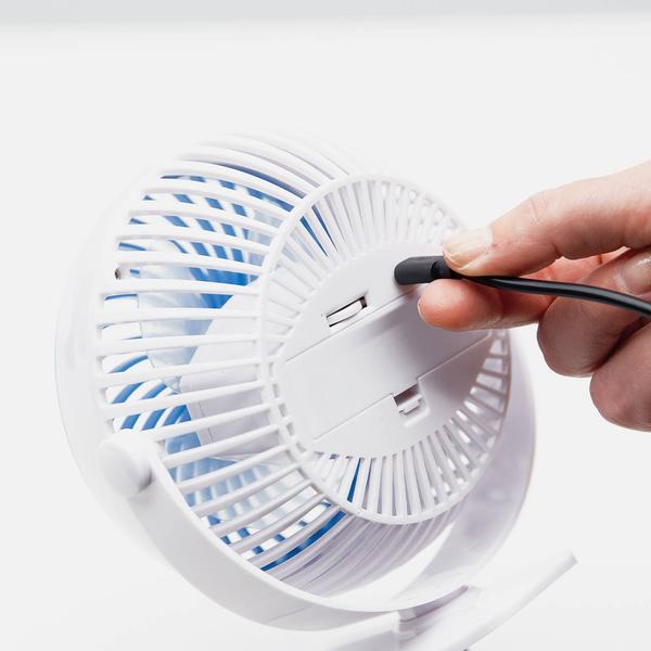 Livington Go Fan mobilný ventilátor na batériu černý + bílý